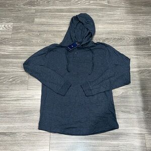 Michael Brandon hooded Henley. Size L. NWT